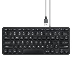 perixx periboard 432b compact bedraad toetsenbord met grote letters concave scissor toetsen 1